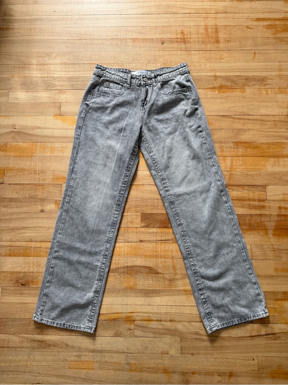 Low Rise Baggy Wide Leg Straight Jeans